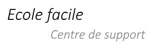 Support Ecole Facile